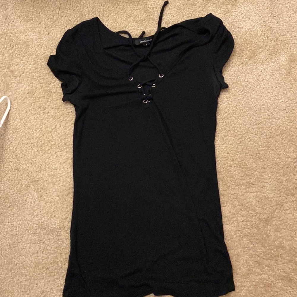 Black Drawstring Shirt